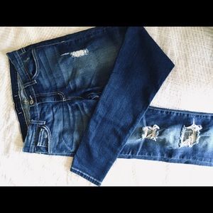 Flying Monkey distressed skinny jeans